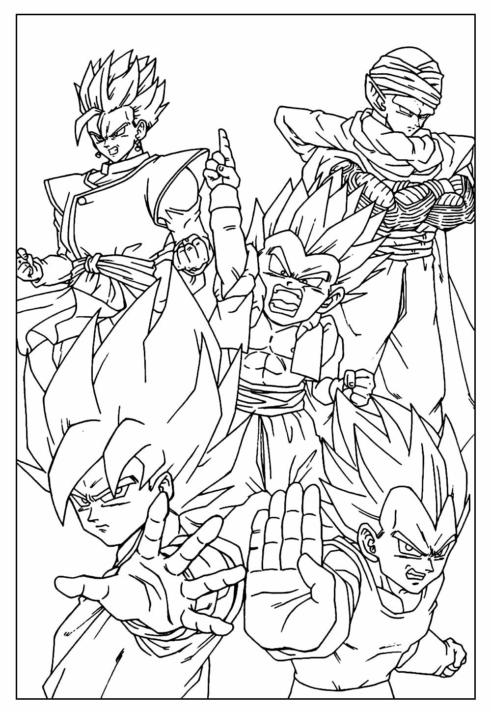 Desenhos de Dragon Ball Z para colorir - Bora Colorir